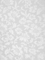 Tela de valenciana damasco blanca tono sobre tono.