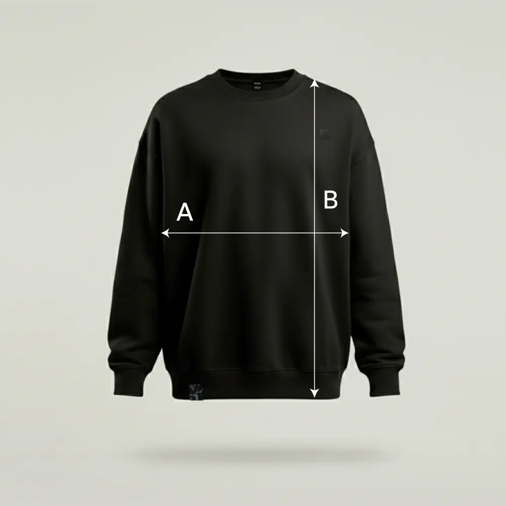 Guia de tallas de la marca de ropa Faaia para la sudadera Santa Ana