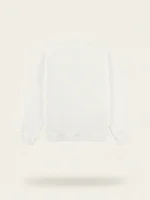 Vista trasera de una sudadera blanca de la marca Faaia.