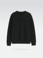 Vista trasera de sudadera negra marca Faaia.