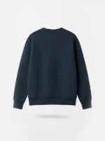 Vista trasera de sudadera azul marino marca Faaia.