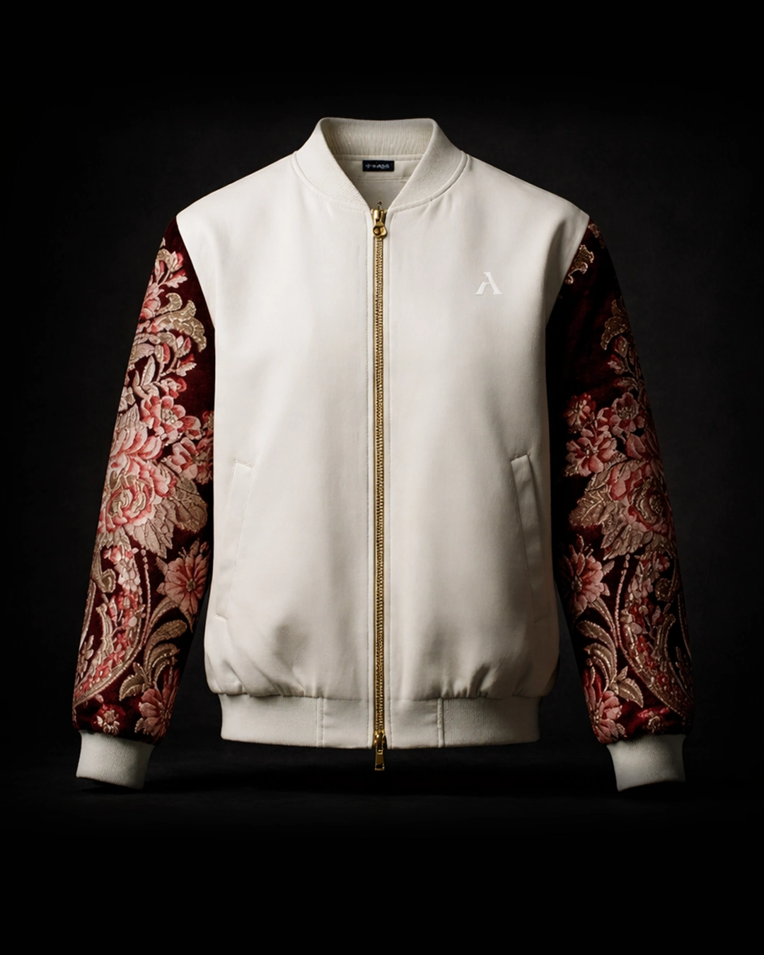 Chaqueta de algodón Faaia Moda con brocatel tejido en telar valenciano