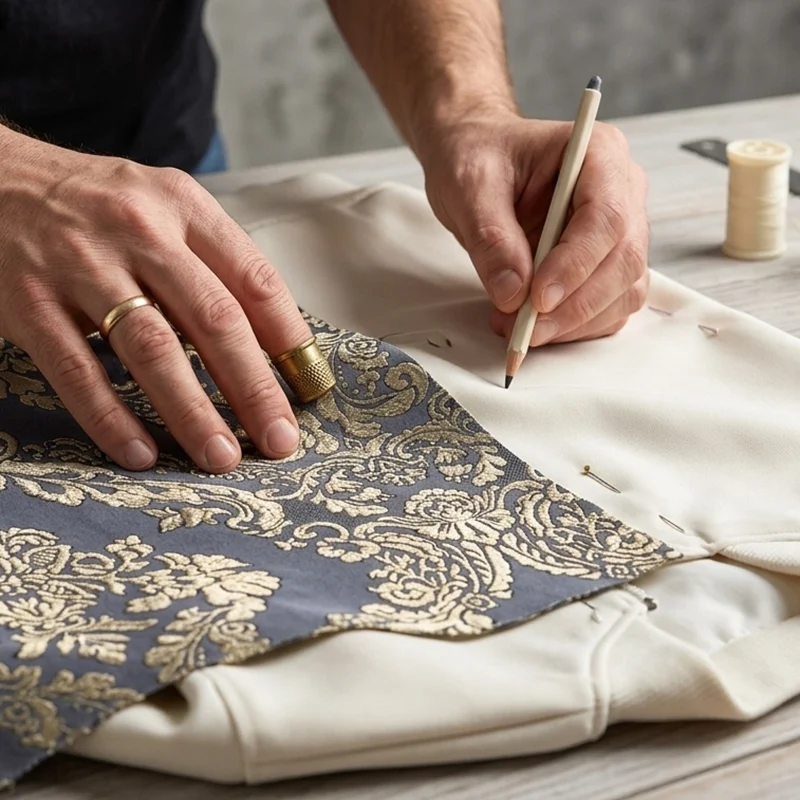 Personalización a edida de piezas de ropa únicas marca Faaia moda Valencia.